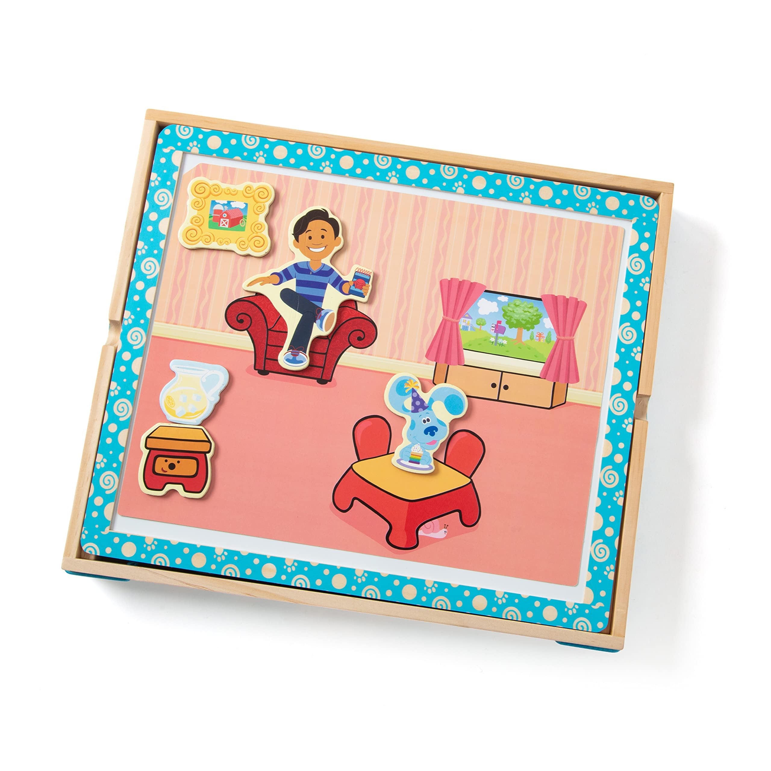 Melissa & Doug Blue's Clues & You! Wooden Magnetic Picture Game (48 Pieces)