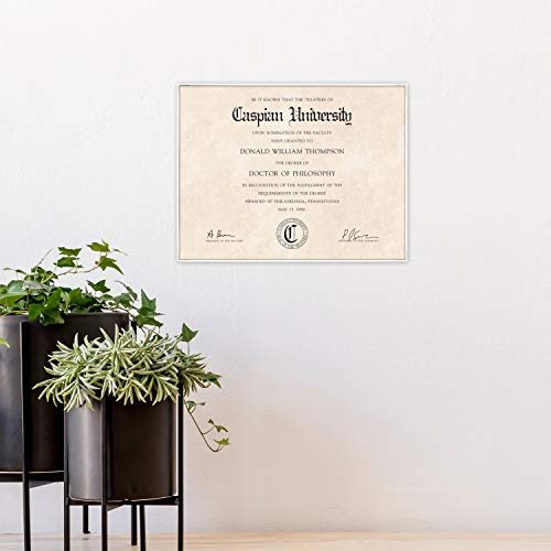 MCS Format Document Frame, Diploma and Certificate Frame, White, 8.5 x 11, 6-Pack