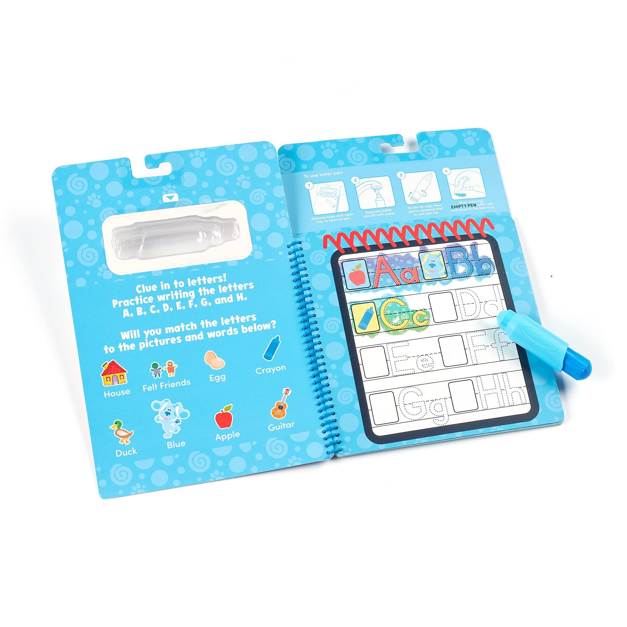 Melissa & Doug Blues Clues & You! Water Wow! Alphabet Water Reveal Travel Activity Pad