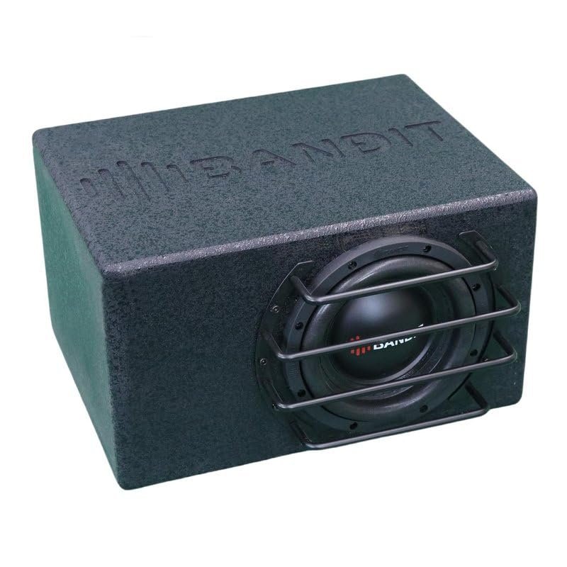 DEEJAY LED BANDIT6.5 Despacito Single 6.5-inch Subwoofer in A Box Cabinet 600 Wrms 1200 Watts Peak with Grill Guard and Two Voice Coils 2 ohms Each
