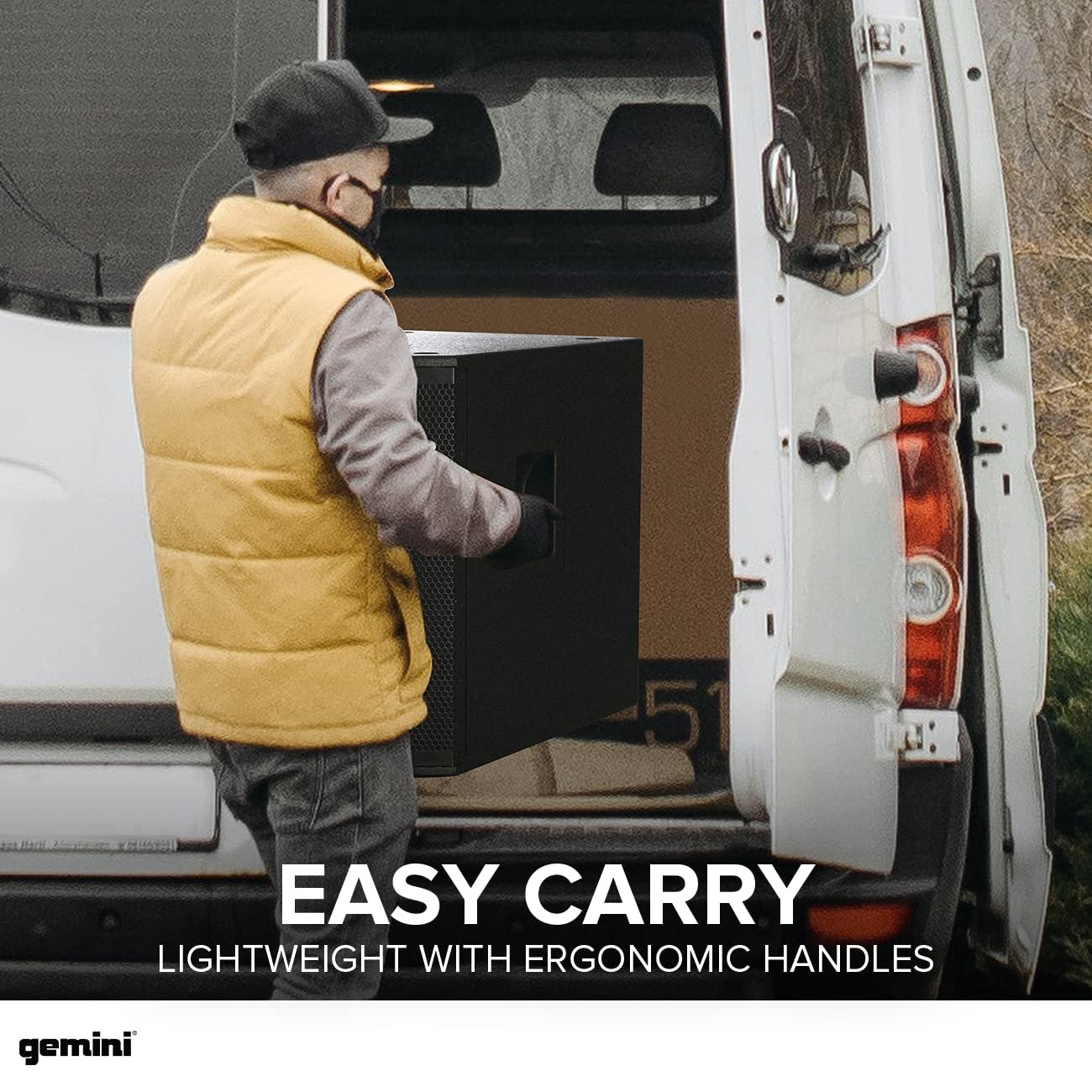 Gemini Sound ZRX-S18BT Ultra-High-Power 2400W Peak Bluetooth Subwoofer - 18in Front Firing, High Excursion for DJ/Outdoor, Portable with XLR, TWS, 600W RMS