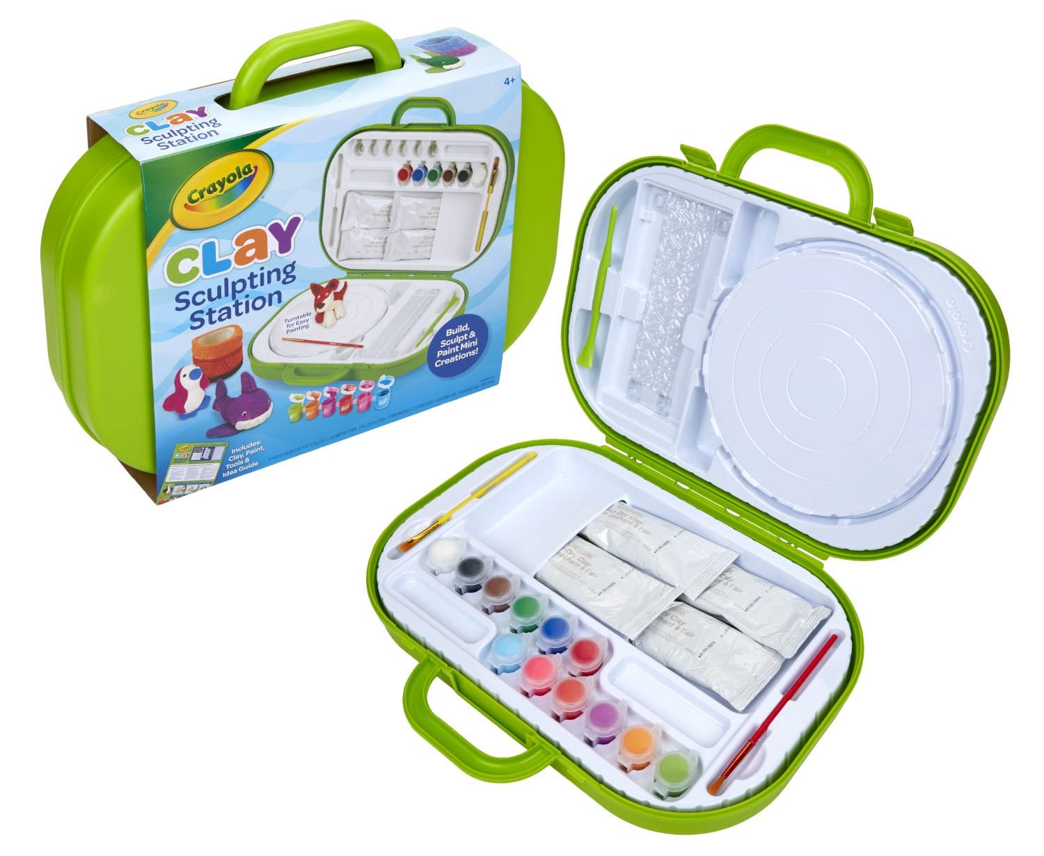 Crayola Clay Sculpting Station, Kids Clay, Sculpting Material, Craft kit, Art Set for Kids, Gift for Boys & Girls, Ages 6+