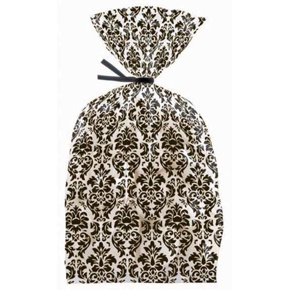 Wilton 20/Pack Damask Treat Bag, Black and White