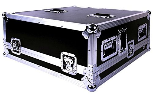 Deejay LED Superb Fly Drive Case for Allen and Heath QU24 Mixer with DJ Dog House Complete with Removable Top Cover 3.5-Inch Diameter Durable and Noiseless Casters (TBHAHQU24DHW)
