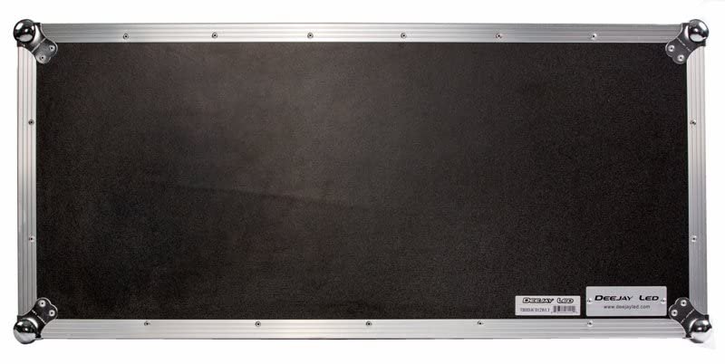 Flight Case For 12"Laptop Mix 2 CD Case Includes Carpet-lined, Non-slip Laptop Shelf Mounted Above The Mixer Area Is Made To Hold Up To A 17" Laptop Computer DEEJAYLED TBHDJCD12WLT