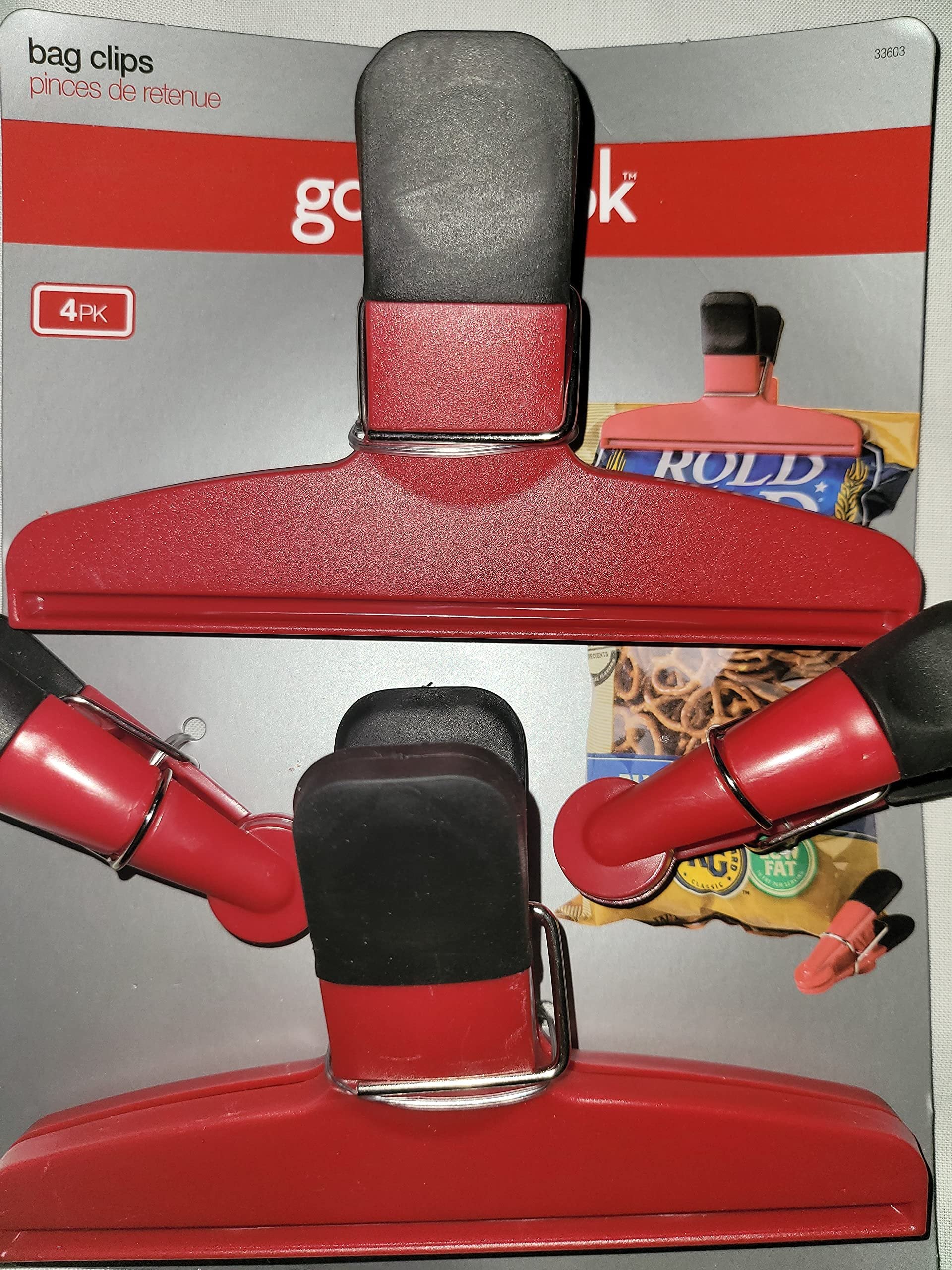 Good Cook Chip Clip Set, Red