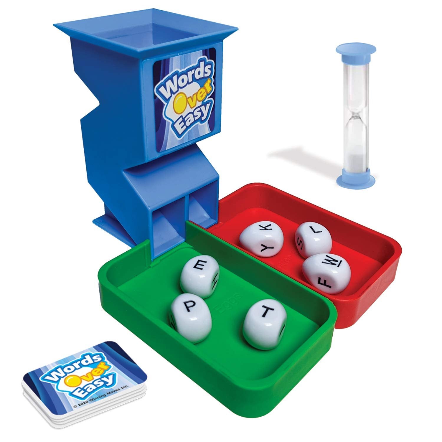 Winning Moves Words Over Easy Games USA, Fun Family Word Making Game for 2 to 4 Players, Ages 8+