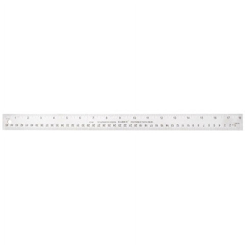 Stainless Steel Ruler: 18 inches