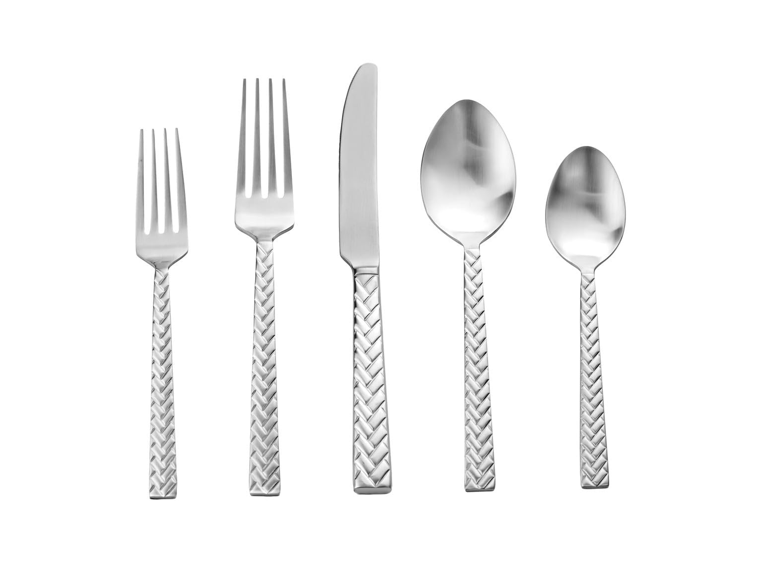 Godinger 20-Piece Flatware Set - Dinner Forks, Salad Forks, Tea Spoons, Tablespoons, and Knives - 18/0 Stainless Steel in Luxurious Satin Fade Finish