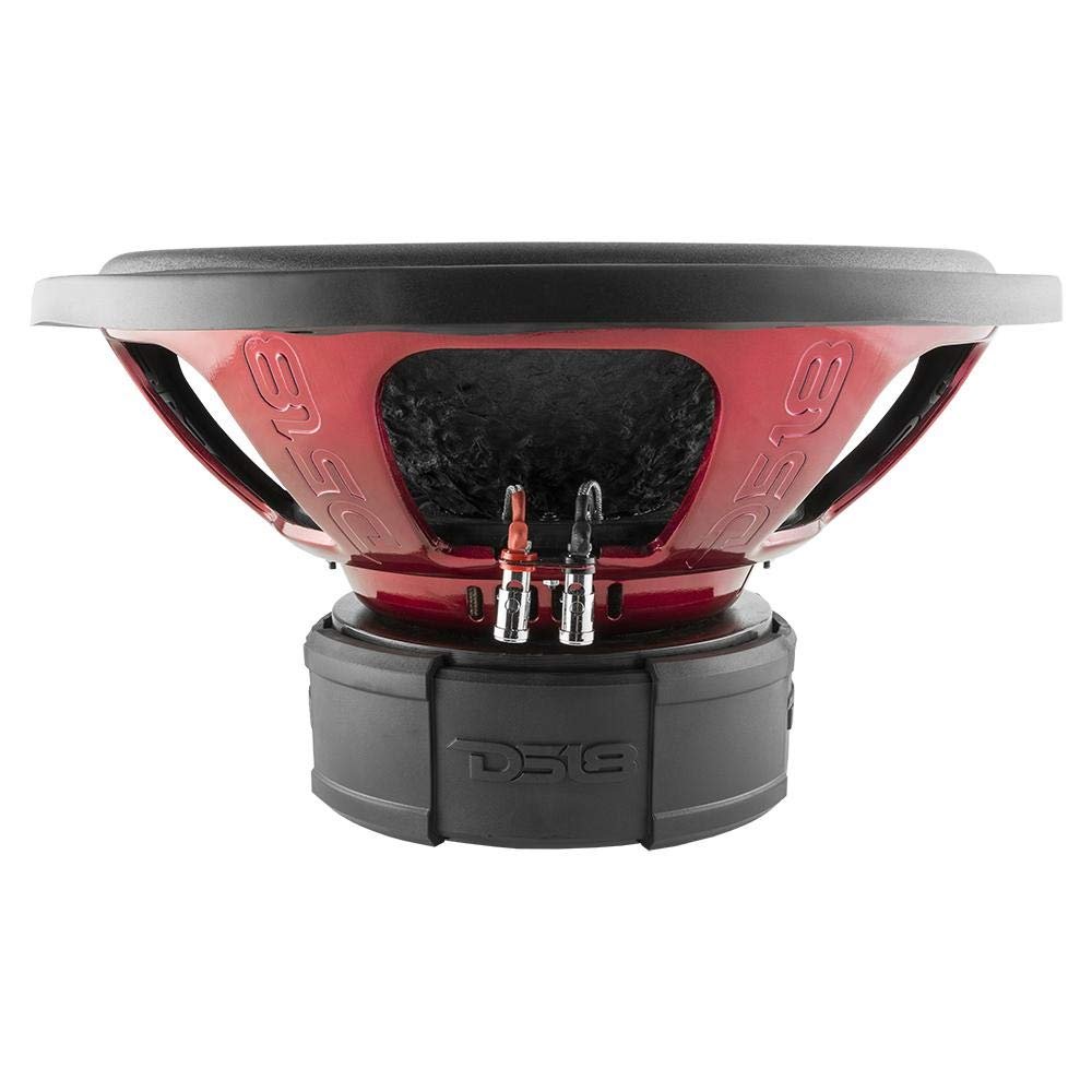 DS18 Elite Z15LE Subwoofer in Black - 15", 2,000W Max Power, 1,000W RMS, 4+4 Ohms, 4 Layer DVC - Premium Car Audio Bass Speaker Great for Low Frequencies and High Power Applications (1 Speaker)