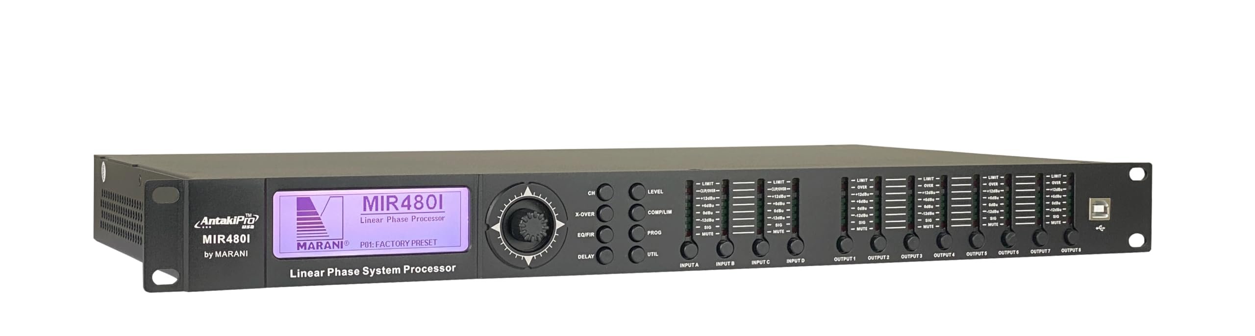 ANTAKIPRO MIR480I MIR Flagship FI Series Dynamic Auto Pro Audio Sound Management Equalizer System 4 Input 8 Output Channel DSP AUD 5 Antakipro by Marani for The MIR480 880