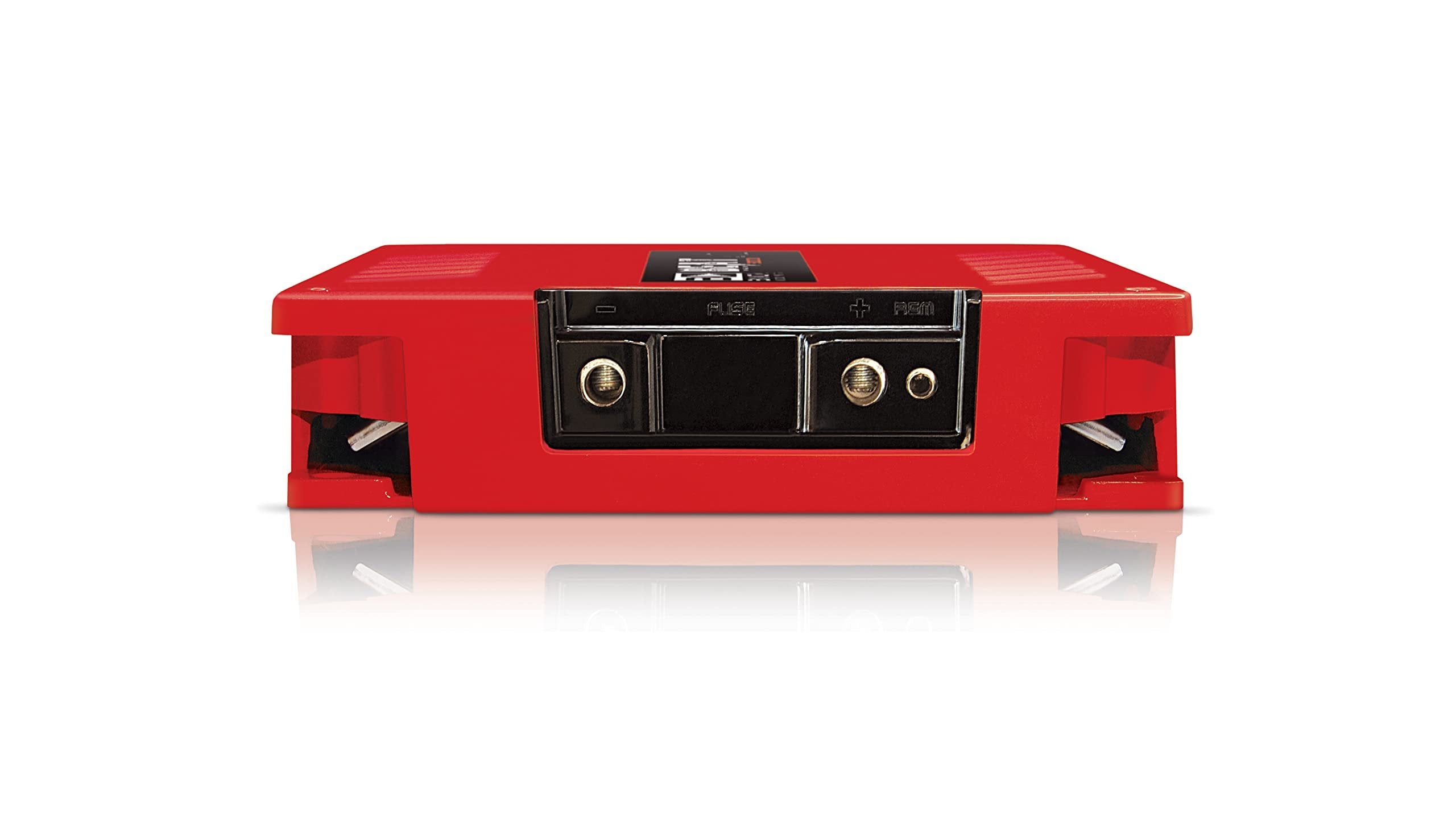 1-Ch. Vehicle Audio Bass Amplifier - 3000Watts High-Powered Mono Bass Amplifier w/Subsonic Filter and Low Pass Filter Stable at 1 ohm, LED Indicators, Sound Specialization, Red - BANDA BEAT3000.1RED