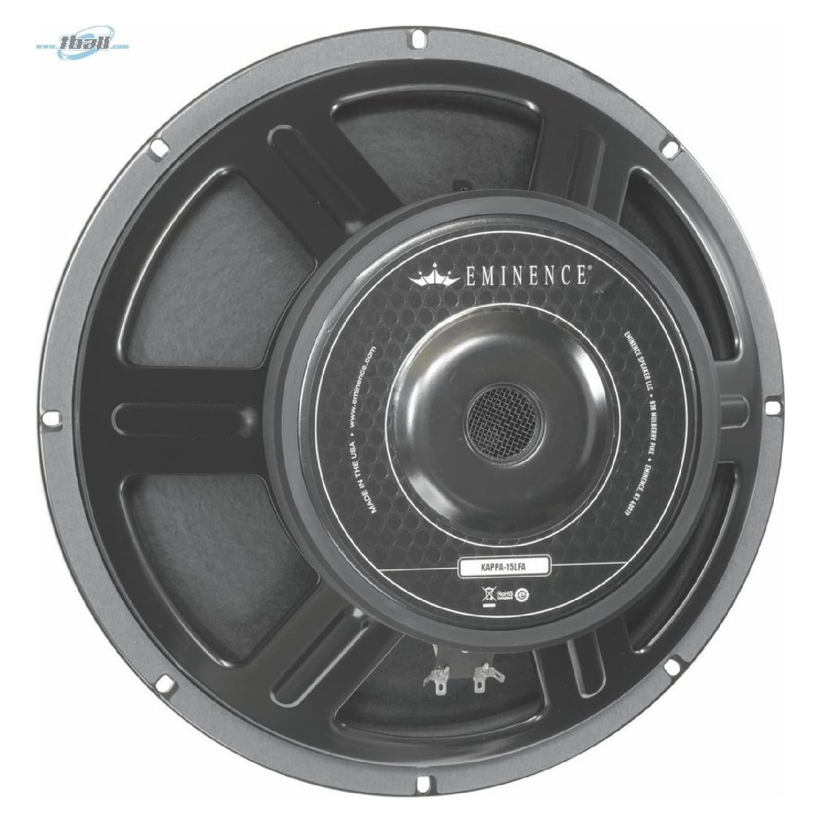 Eminence American Standard Kappa-15LFA 15" Pro Audio Speaker, 600 Watts at 8 Ohms, Black