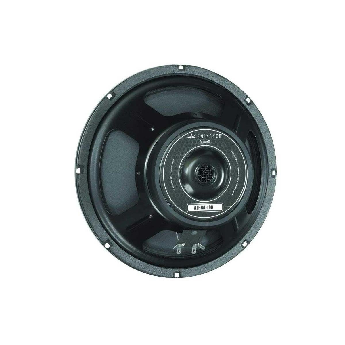 Eminence American Standard Alpha-10A 10" Mid-Bass Pro Audio Speaker, 150 Watts at 8 Ohms, Black