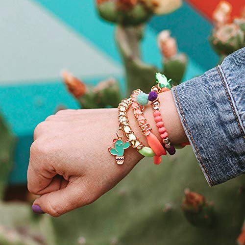 Make It Real: Neo-Brite Chains & Charms Kit - Create 10 Unique Cord & Tassel Charm Bracelets, 195 Pieces, Includes Play Tray,DIY Playful Charm & Jewelry Kit, Tweens & Girls, Arts & Crafts, Ages 8+