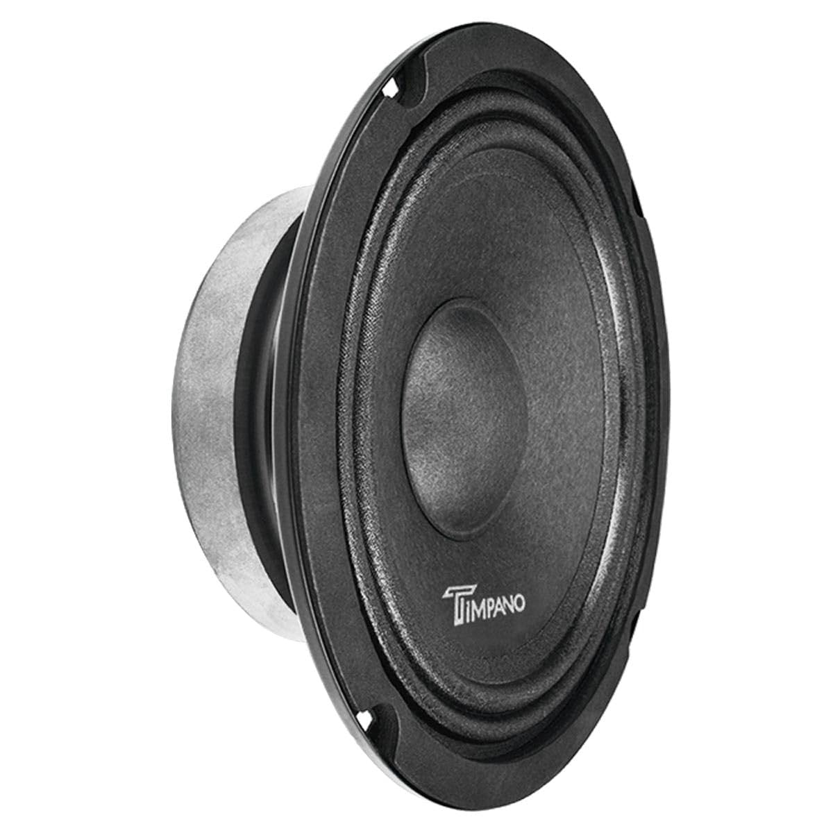 Timpano 6.5 Inch Midbass Speaker TPT-MB6 Slim, 200 Watts Continuous Power, 4 Ohm, 1.5 in Voice Coil, 100 Watts RMS, Shallow Profile, Pro Audio and Car Audio Loudspeaker (Single)