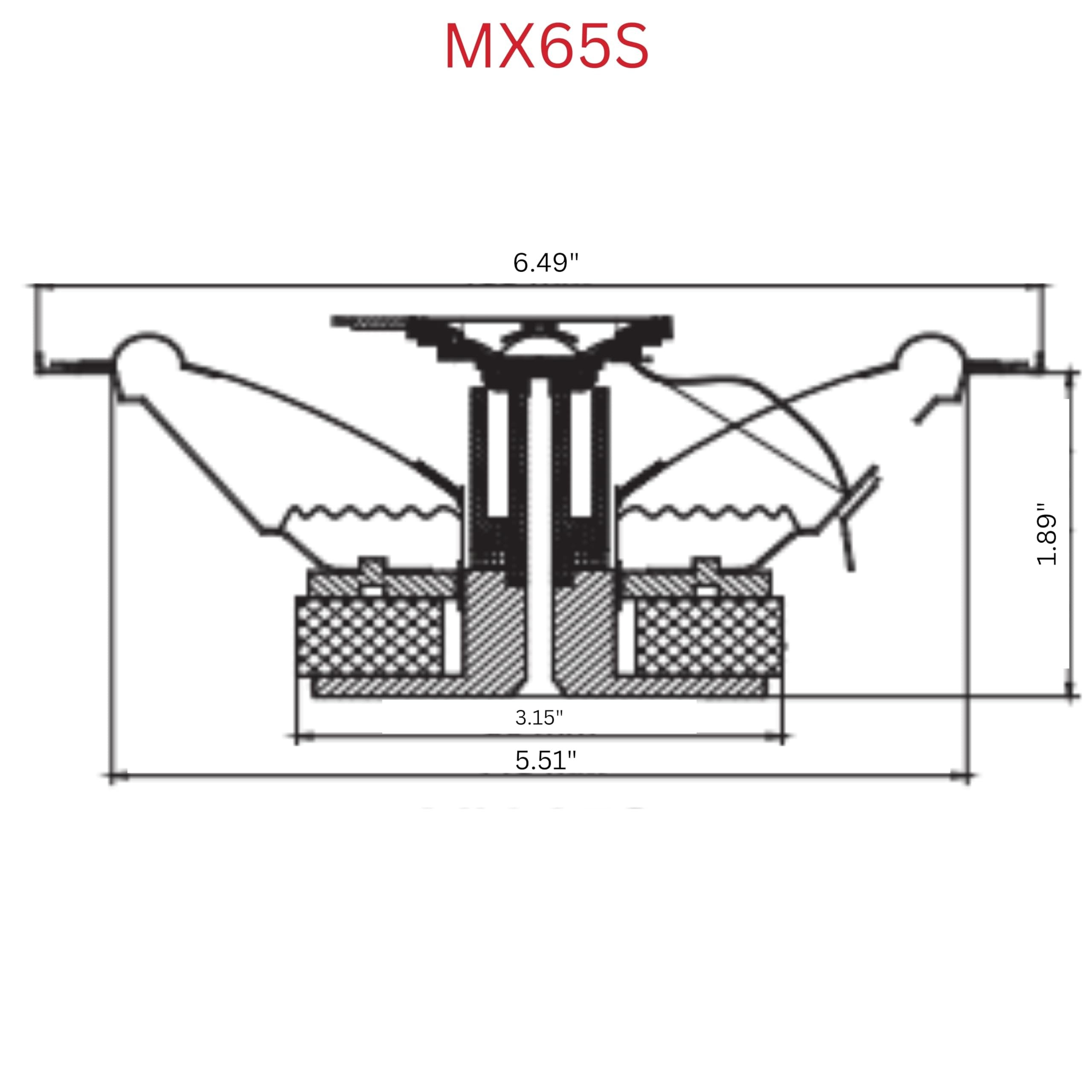 Massive Audio MX65S | 6.5 Inch, 100 Watts Max, 50 Watts RMS, MX Series Coaxial Speakers, 13mm Dome Ferro Fluid Tweeters, 1 “ High Temp Voice Coils, 12dB Crossovers, 4 Ohm (Sold AS Pair)