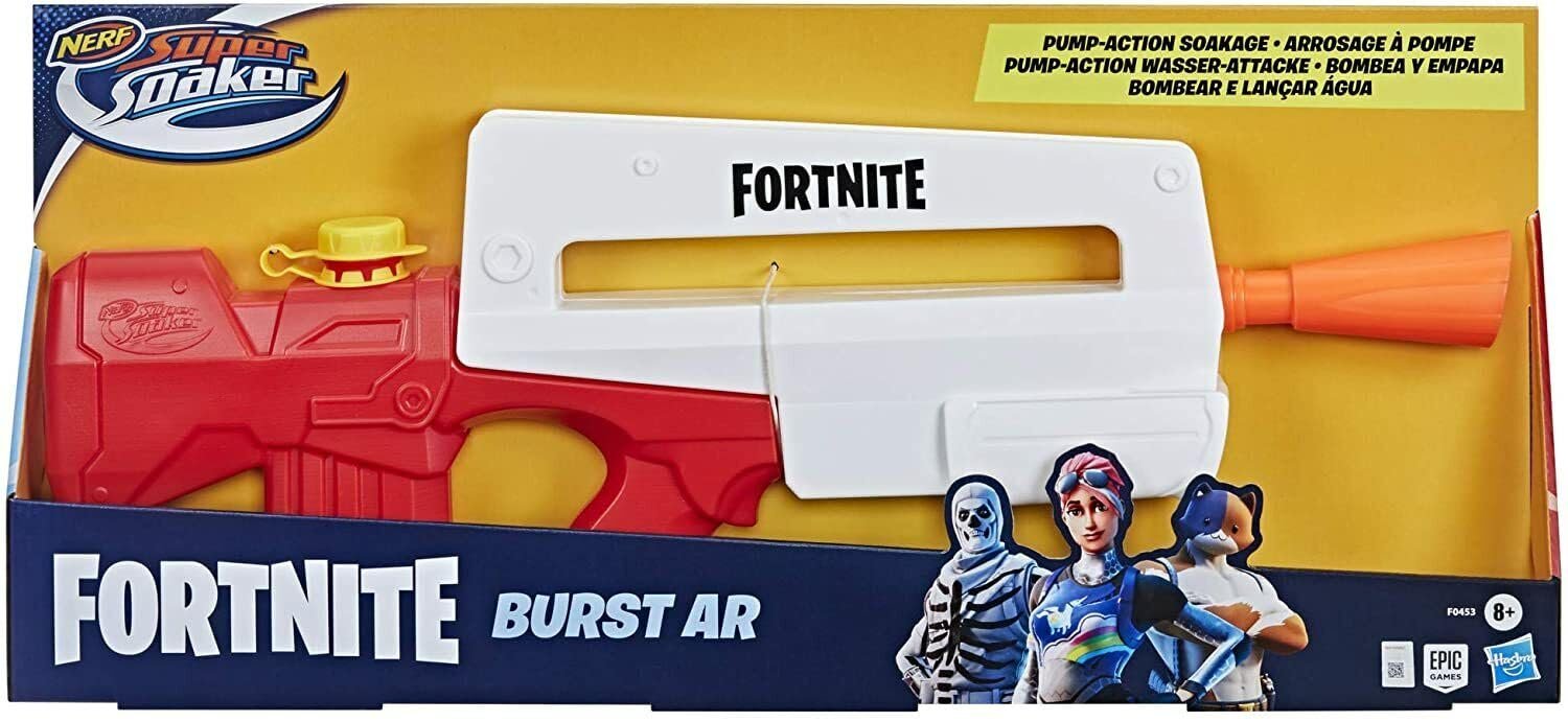 Nerf Super Soaker Fortnite Burst AR Water Blaster - Pump-Action Soakage for Outdoor Summer Water Games - for Youth, Teens, Adults