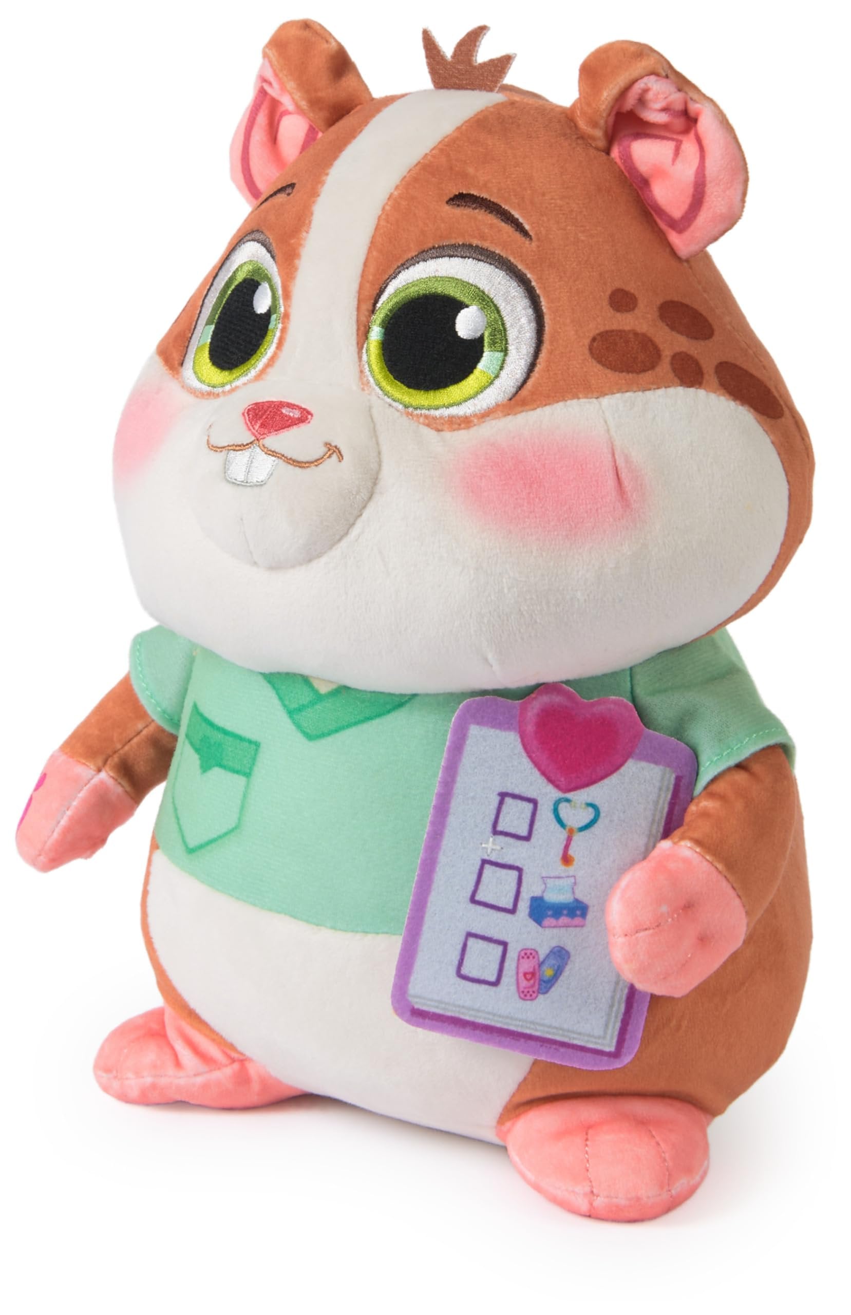 Vida The Vet, Popcorn Talking Plush Toy, 9-Inch Tall Electronic Stuffed Animal with Soft Fur, Music & Phrases Kids Toys for Girls & Boys Ages 3 and up