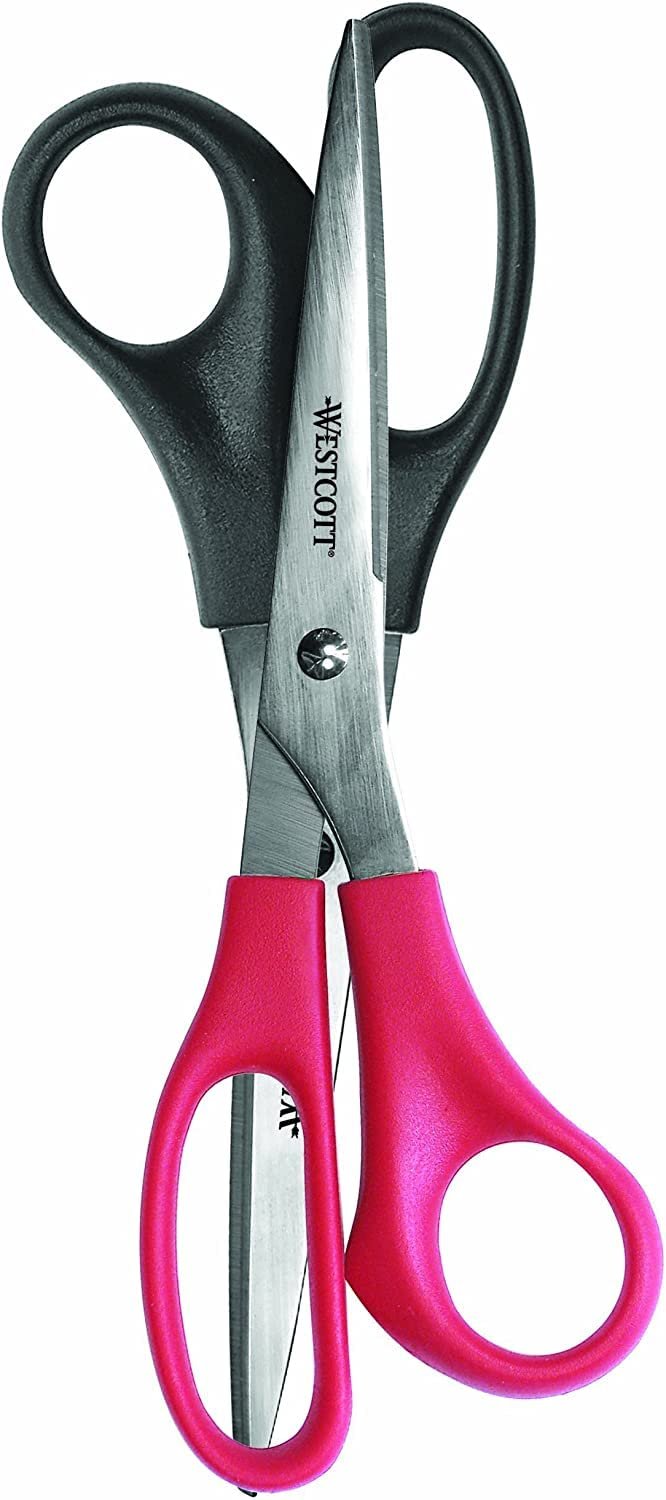 Westcott 8-Inch All-Purpose Scissor, 2-Pack (14880)