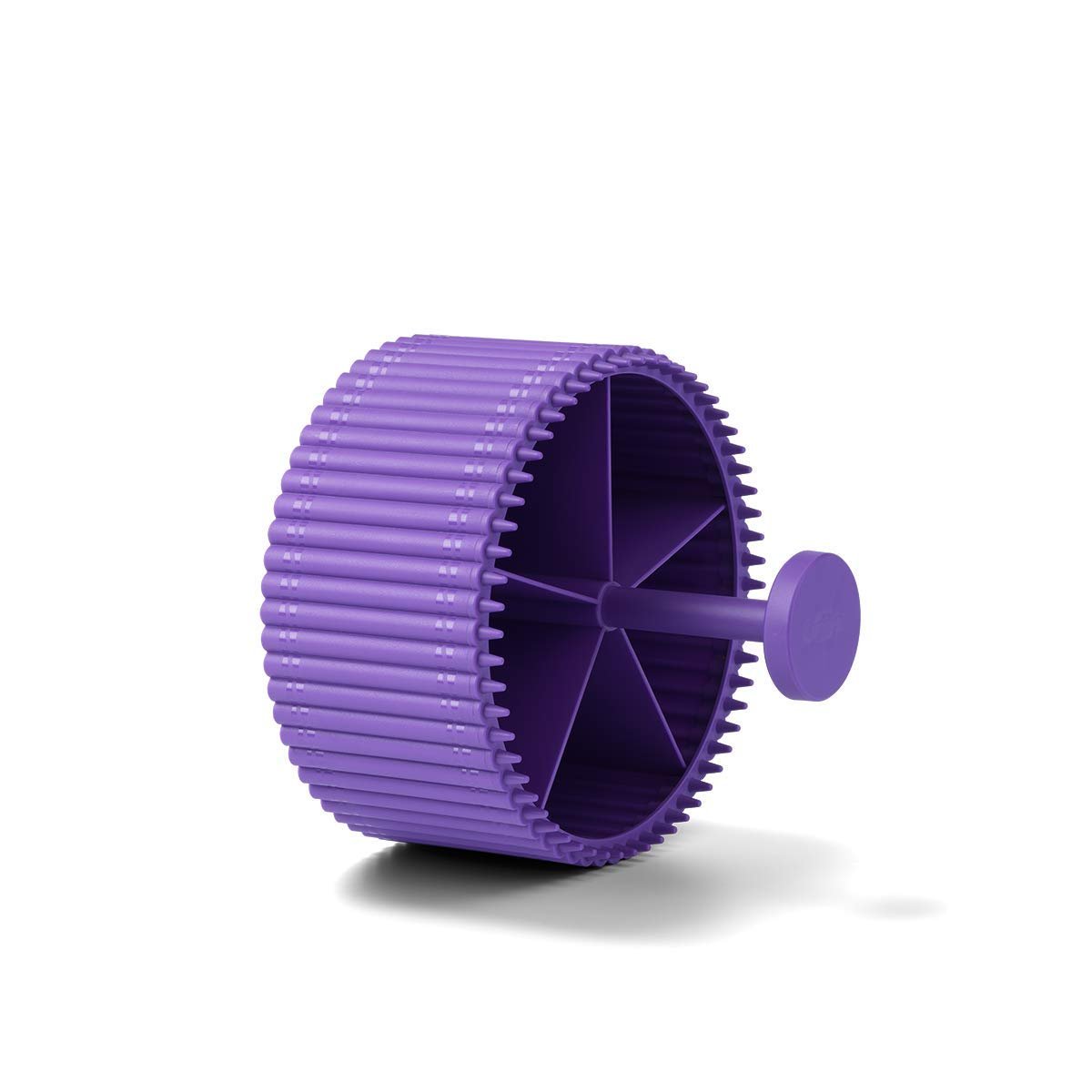 Crayola Round Storage Organizer - Creative Kids Desk Organizer with 5 Sections for Storing Pens, Pencils, Crayons and Other School/Office Supplies, Violet (Purple), Kids 3+ Years (20022587)