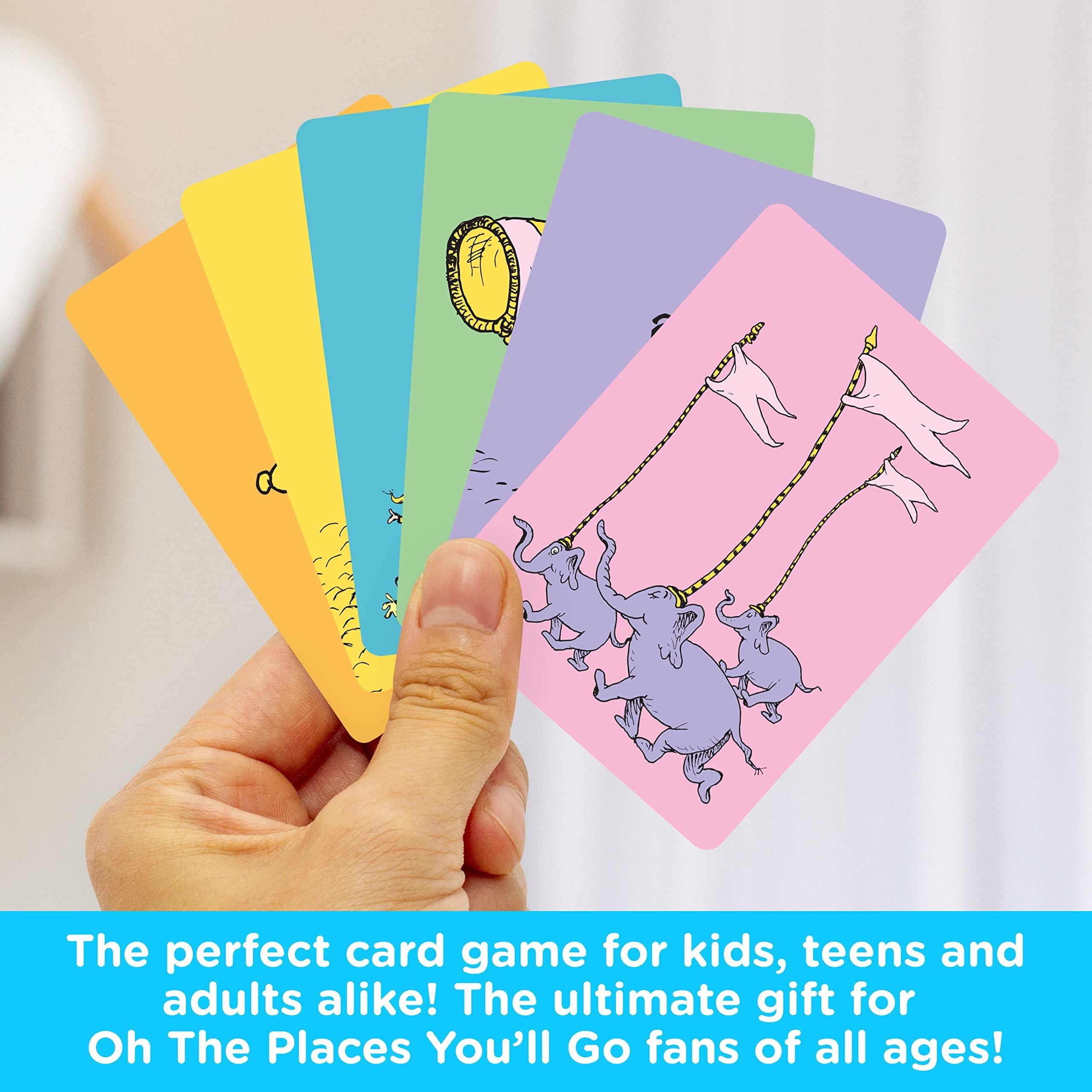 AQUARIUS Oh, The Places You'll Go! Memory Master Card Game - Fun Family Party Game for Kids, Teens & Adults - Entertaining Game Night Gift - Officially Licensed Dr. Seuss Merchandise