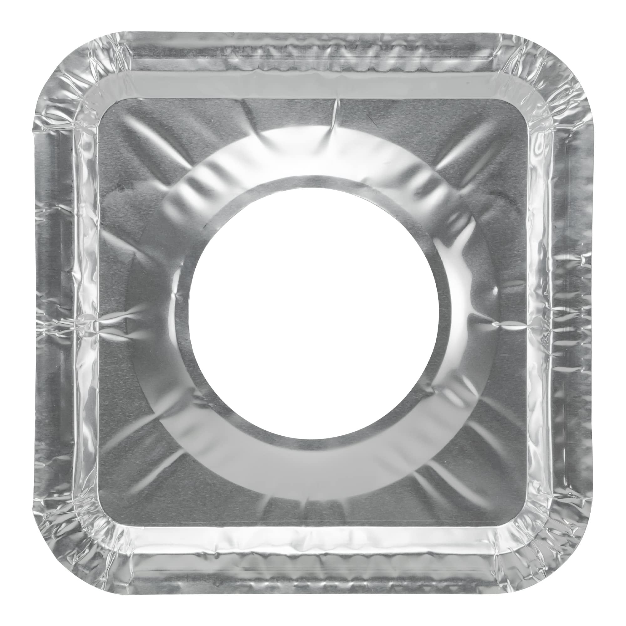 Gas Stove Disposable Burner Liner, Aluminum Foil Burner Cover, Range Guard, 8.375 Inches, Pack of 10 (Square)