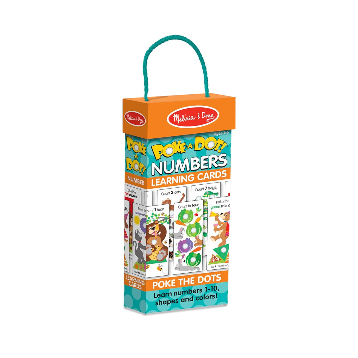 Melissa & Doug Poke-a-Dot Numbers Shapes Colors Flash Cards