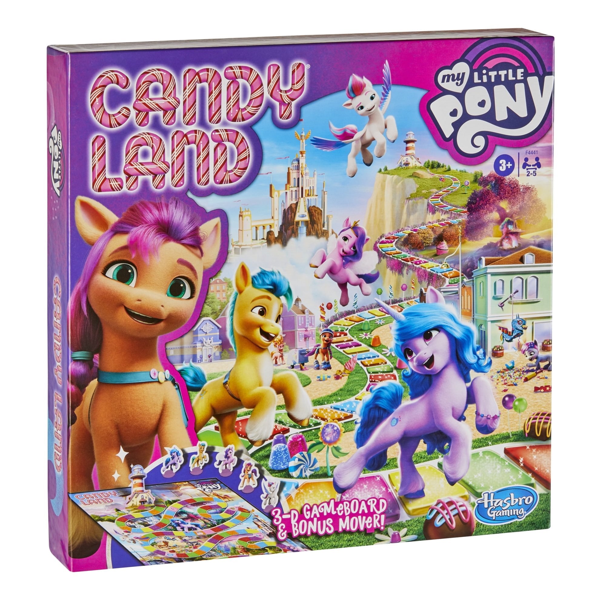 Candy Land My Little Pony Board Game for Preschool Kids and Family Ages 3 and Up, 2-5 Players