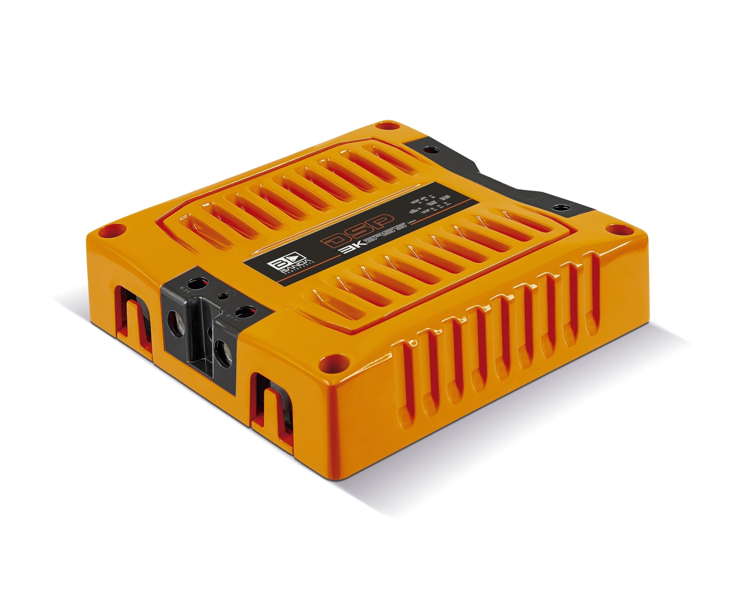 BANDA Audioparts DSP3K1ORANGEBASS Band Amplifier Module 3k1 3000wrms 1-Ohm 1 Channel Car Audio Amp DSP BASS Model with 3 Limiter Integrated Level Positions - DSP3K1ORANGE