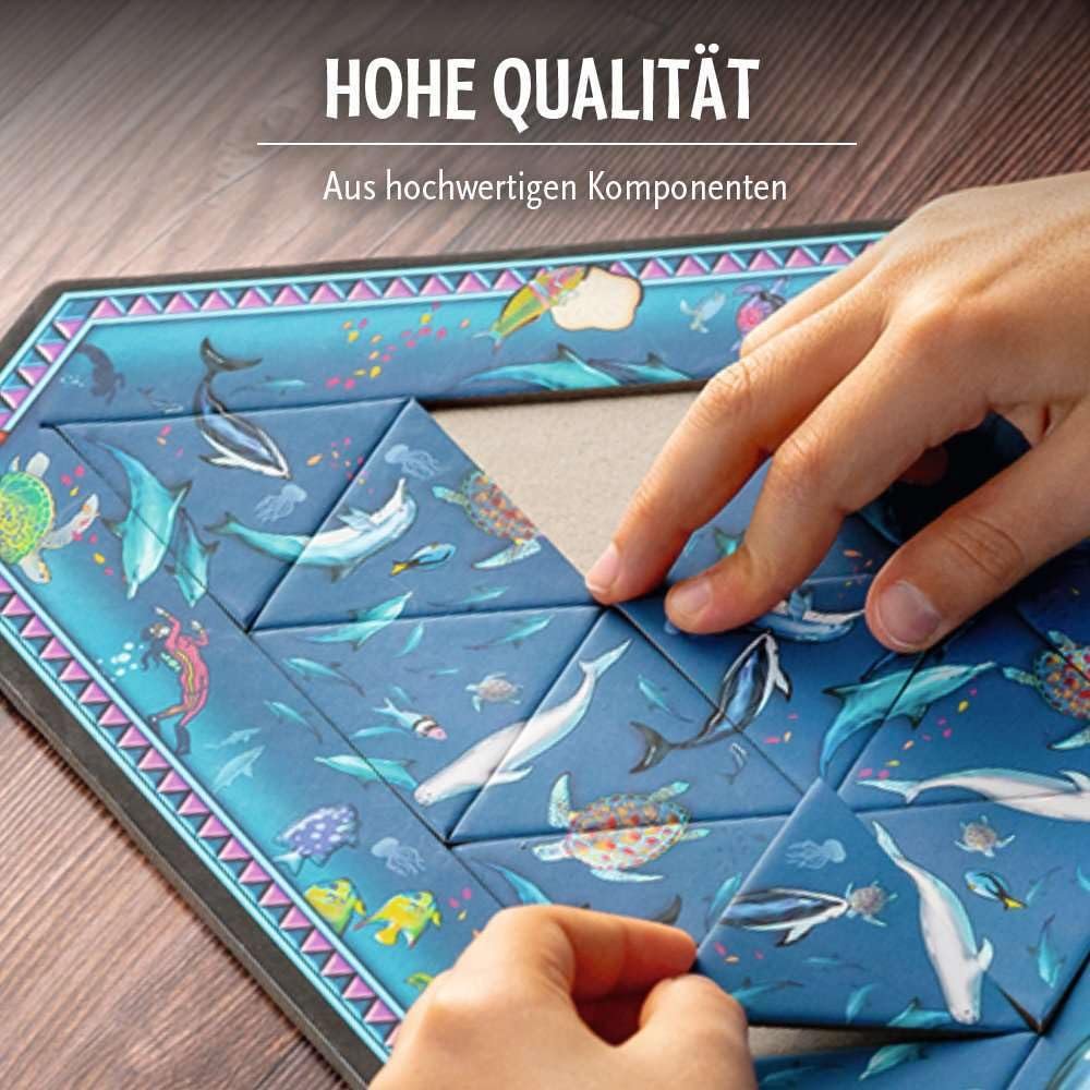 Think Fun Triazzle Picture-Matching Brainteaser (Dolphins) Puzzle for Ages 8 and Up (76491)