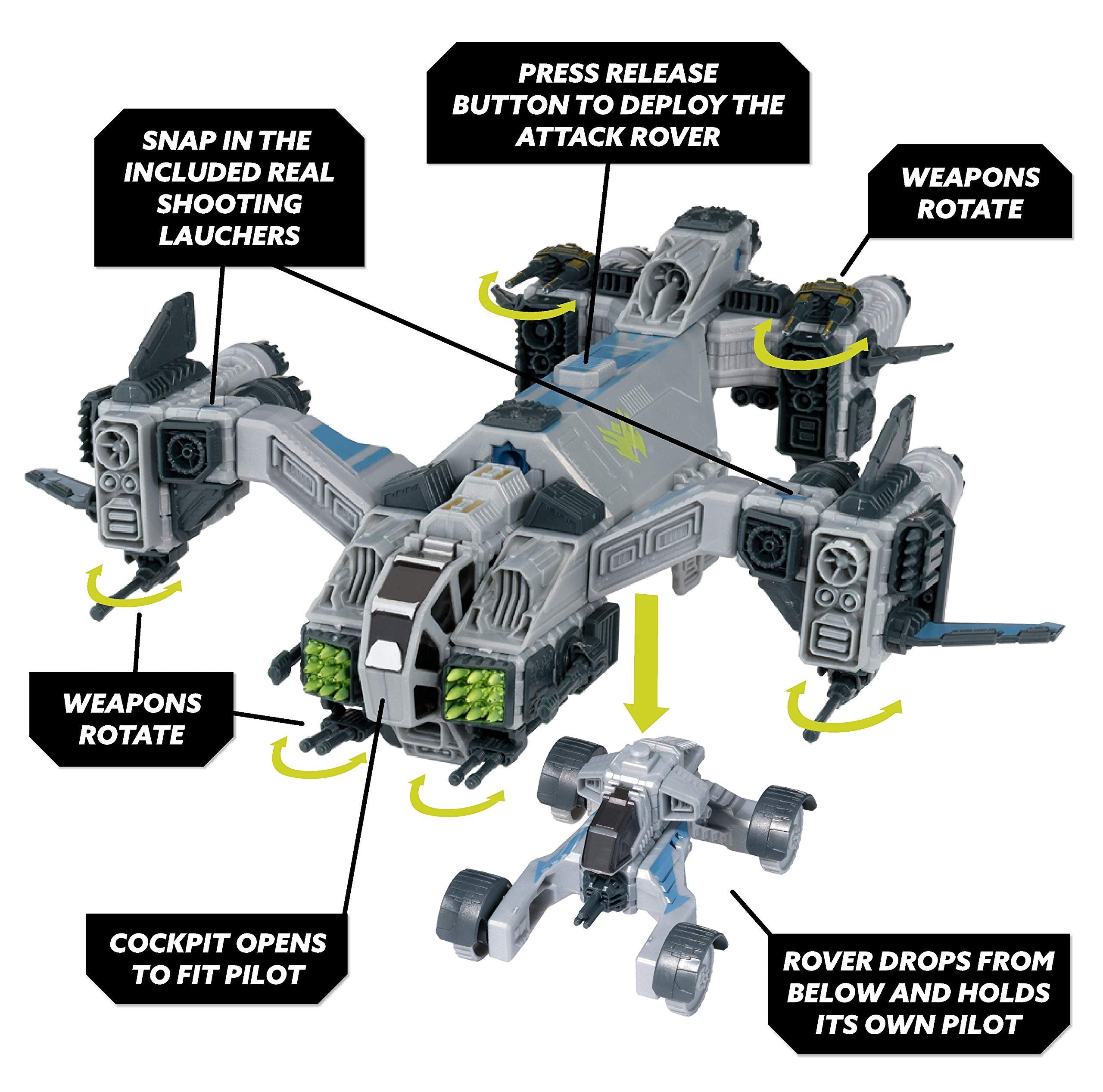 Snap Ships Gladius AC-75 Drop Ship - Construction Toy for Custom Building and Battle Play - Ages 8+