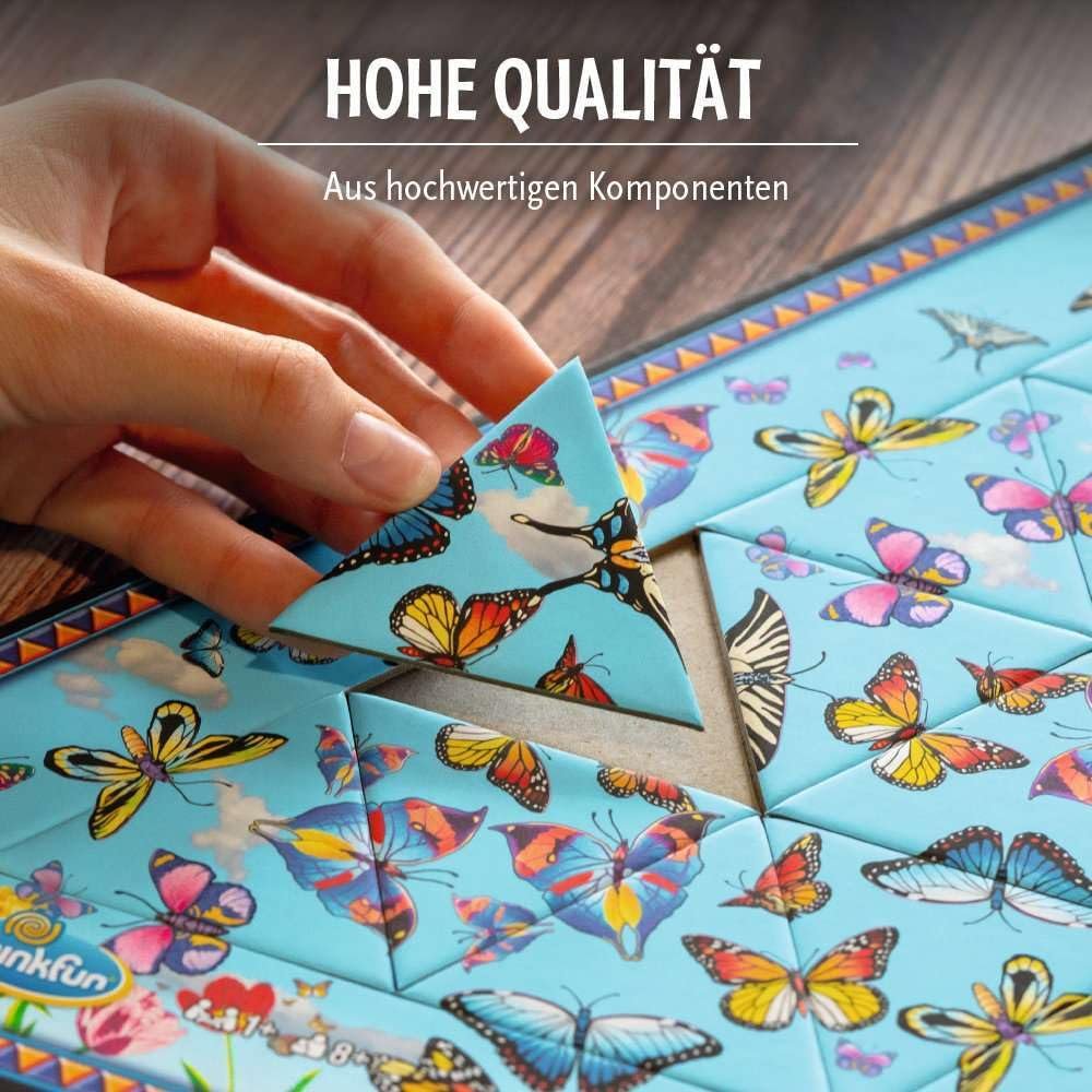 Think Fun Triazzle Picture-Matching Brainteaser - Engaging Brain Puzzle for Kids & Adults | Award-Winning Game | Enhances Memory & Problem-Solving Skills | Butterflies Edition