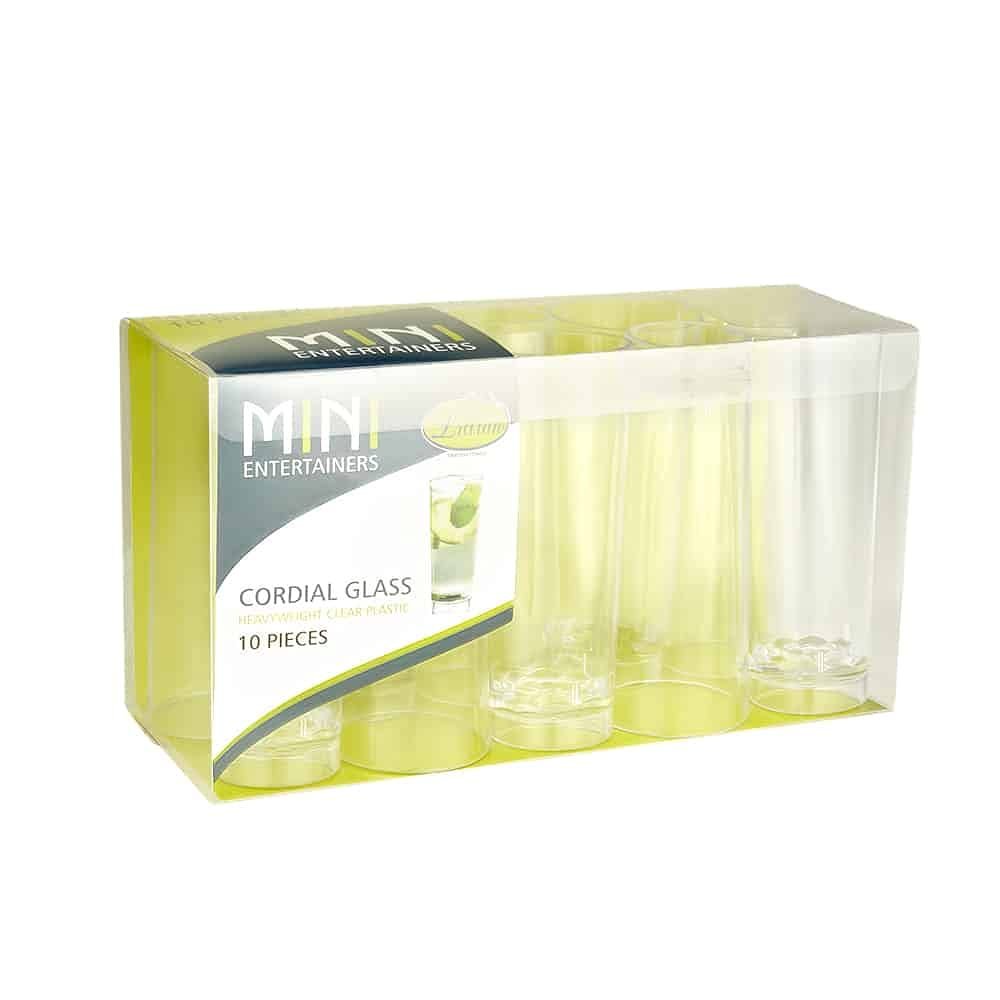 Elegant Clear Plastic Mini Shot Cups (10-Pack) - 3 oz. - Extra Heavyweight Plastic - Ideal for Upscale Catering, Banquets, Parties & Home Use