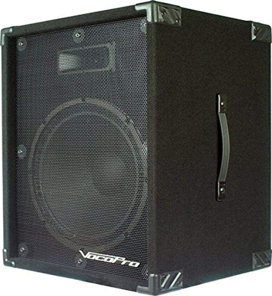 VocoPro PV-1800 400W Active Speaker with Built in Digital Echo Mixer Active 15 Vocal Speaker