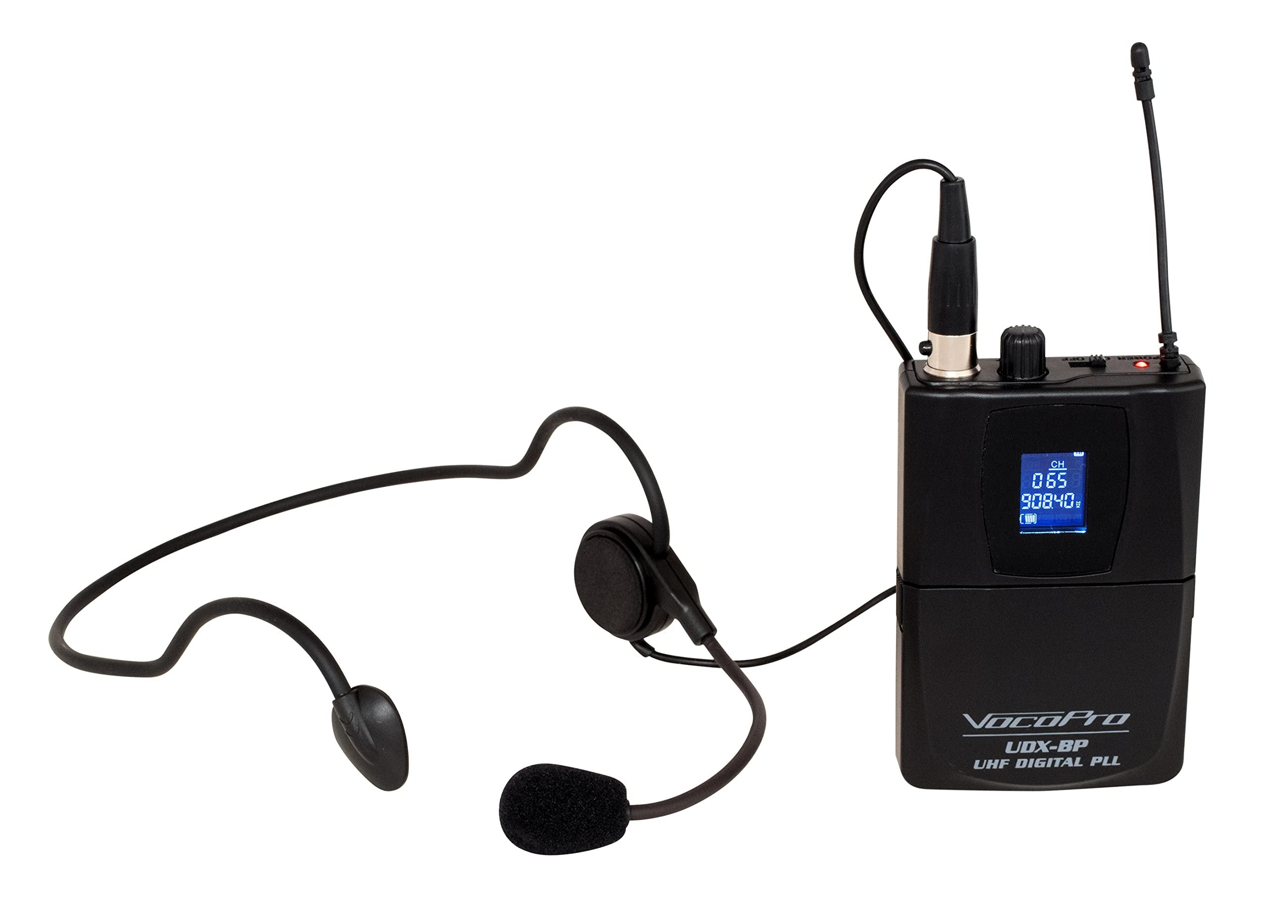 VocoPro Wireless Headset Microphone, Mini XLR (UDX-BP)