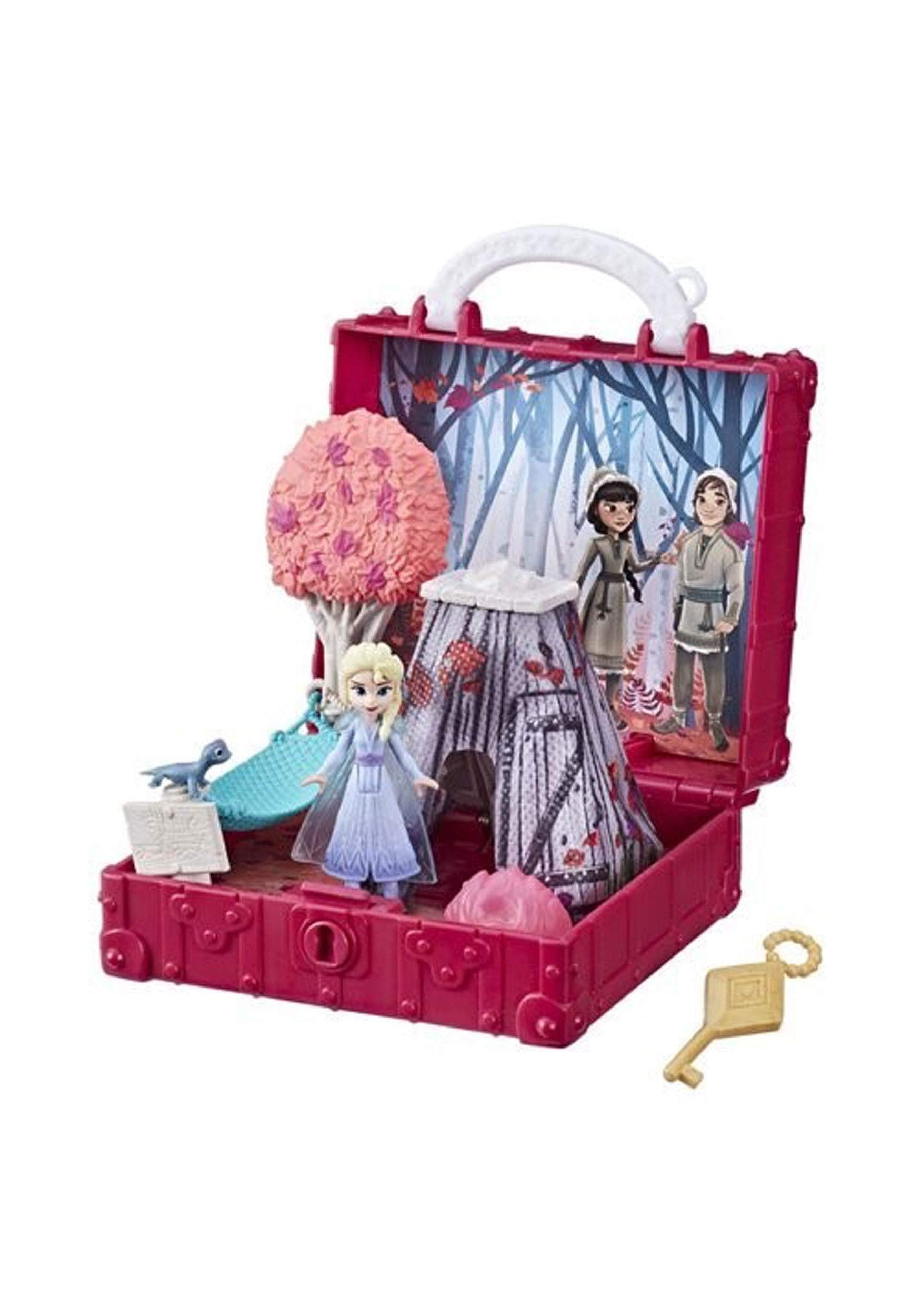 Disney Frozen Hasbro Pop Adventures Enchanted Forest Set Pop-Up Playset with Handle,Including Elsa Doll,Toy Inspired 2 Movie