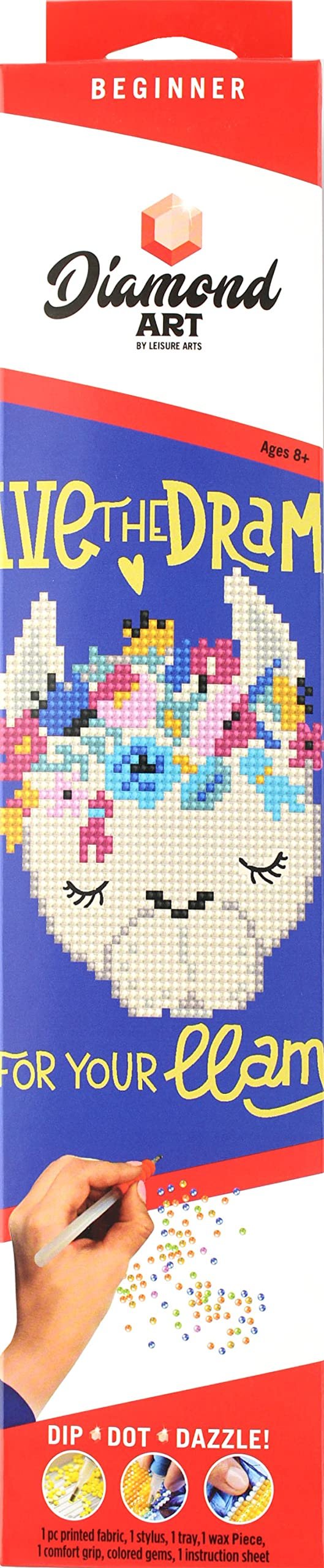 Leisure Arts-Diamond Art by Leisure Arts - Powered by Diamond Dotz - 5D DIY Diamond Painting Kit - Red Dress Design