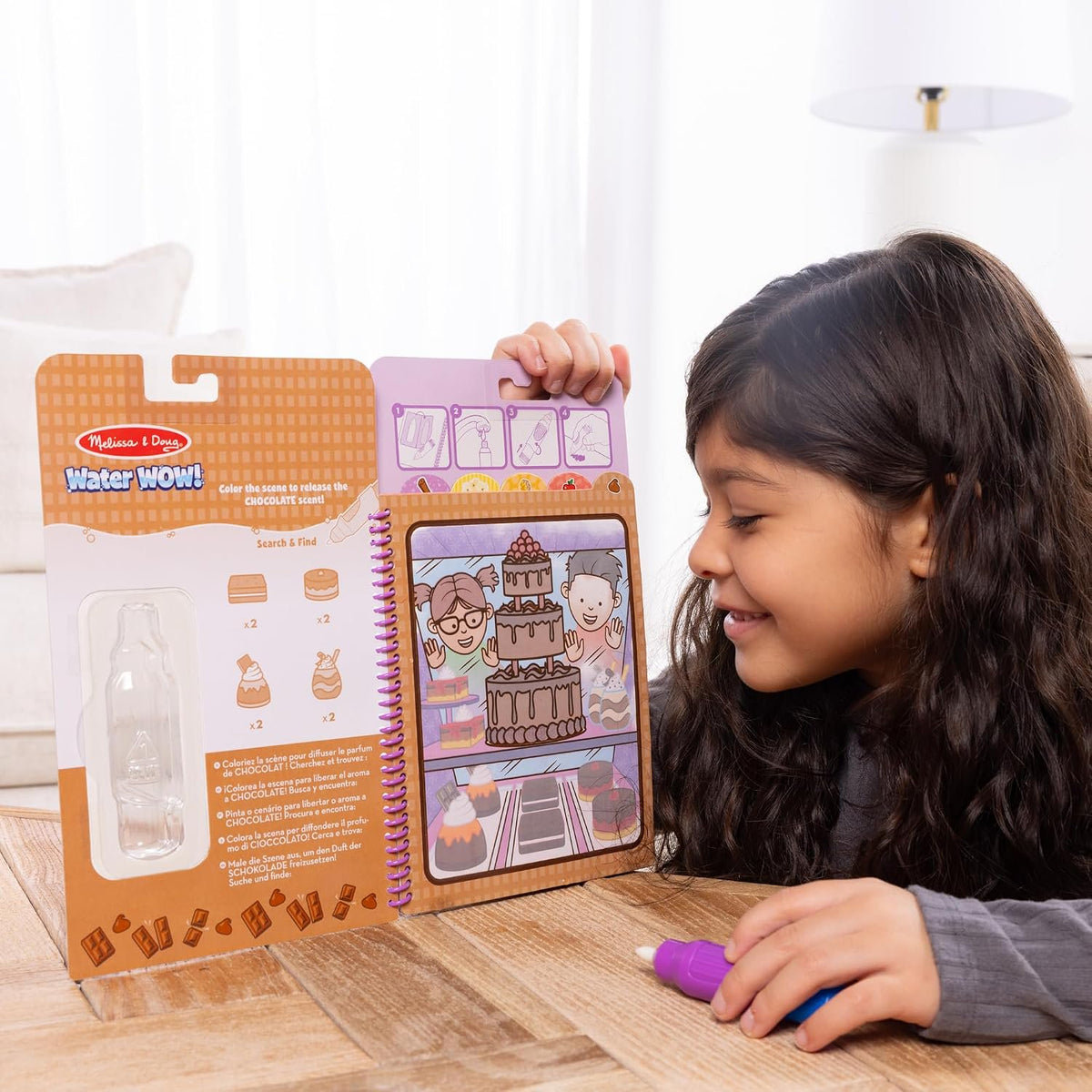 Melissa & Doug Scented Water Wow! Treats, Mess-Free Coloring Activity Pad