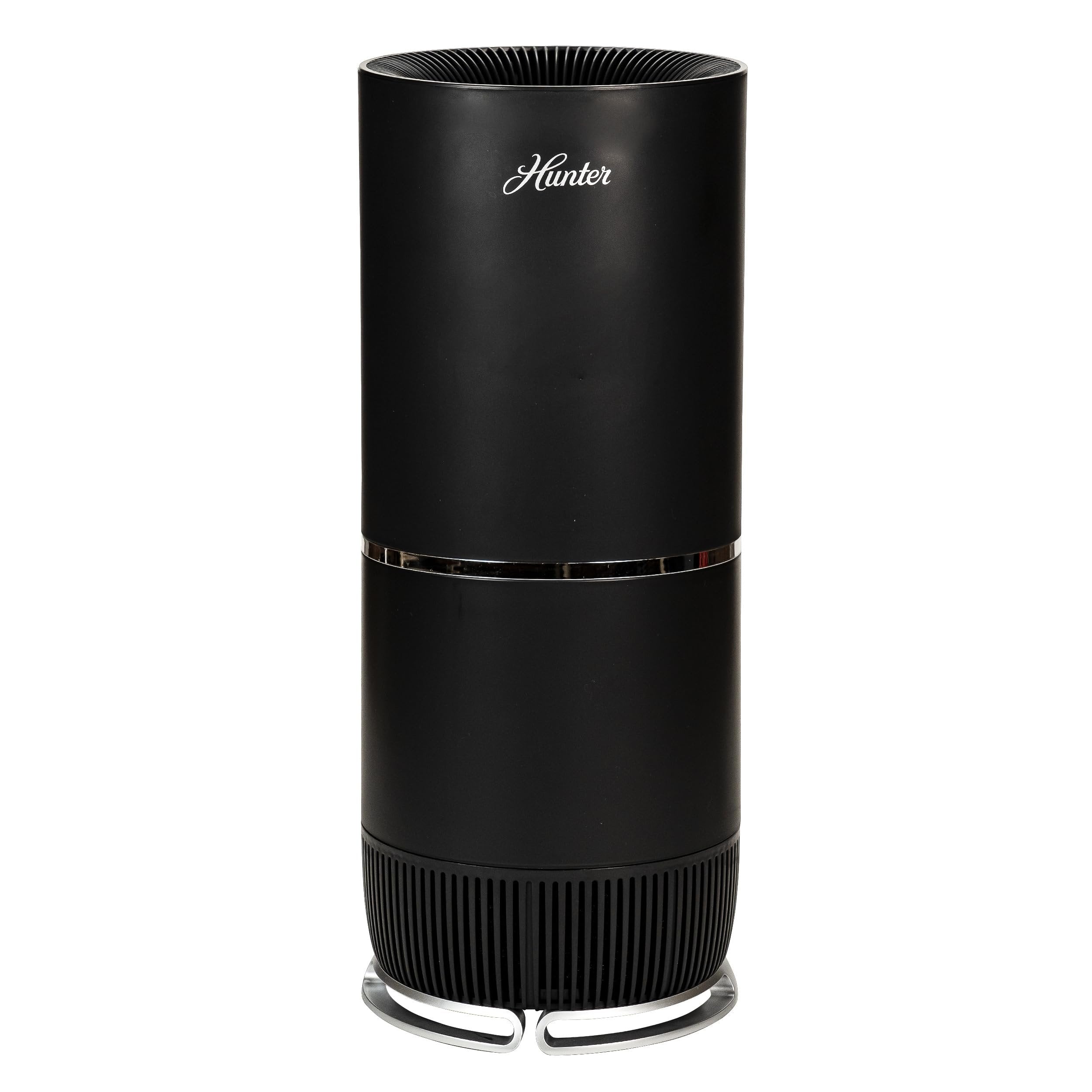 Hunter Fan Company HP670 True HEPA Air Purifier for Allergies, Removes Dust, Smoke, Mold, and Pollen, Covers up to 195 Sq. Ft., Digital Tall Tower, Graphite