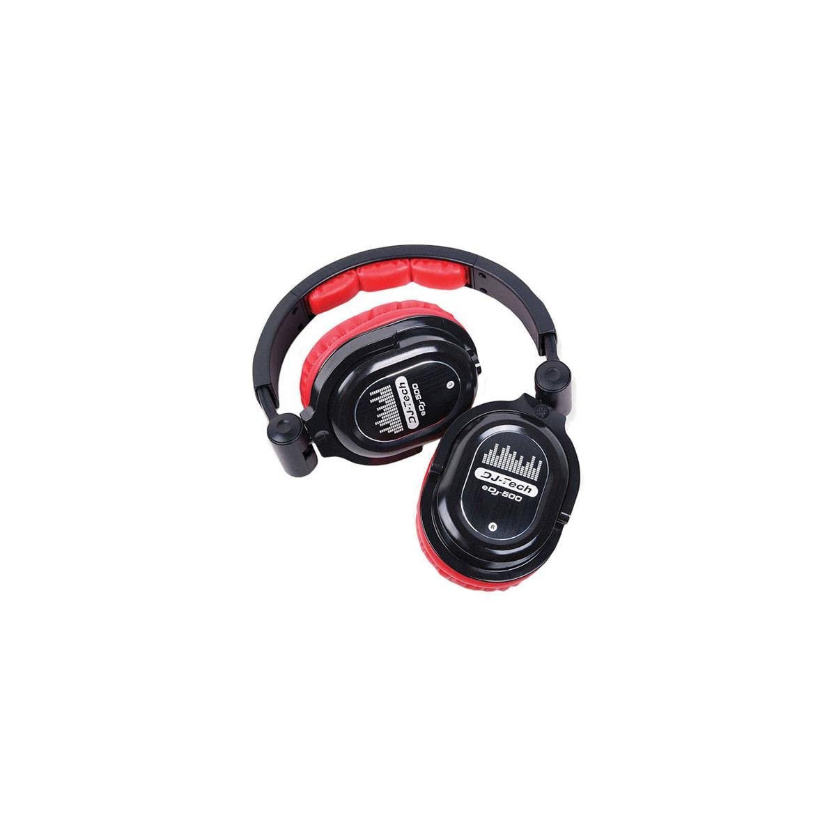DJTECH EDJ500RED Professional DJ Headphones