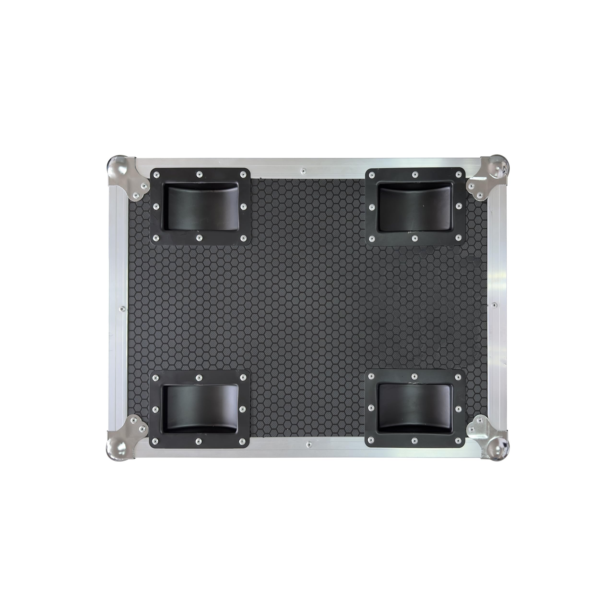 ANTAKIPRO AP-350CASE PRO Road Case, Holds 2 Moving Head Lights Spacious Interior Secure Compartments Rolling Flight Case Storage with Wheels Black