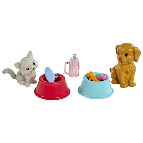 Barbie Doll & Playset with Accessories, Chelsea Can Be Pet Vet Set with Brunette Small Doll, 4 Animals & 18 Pieces