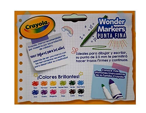 Wonder Markers Crayola Fine Point Washable Down (12)