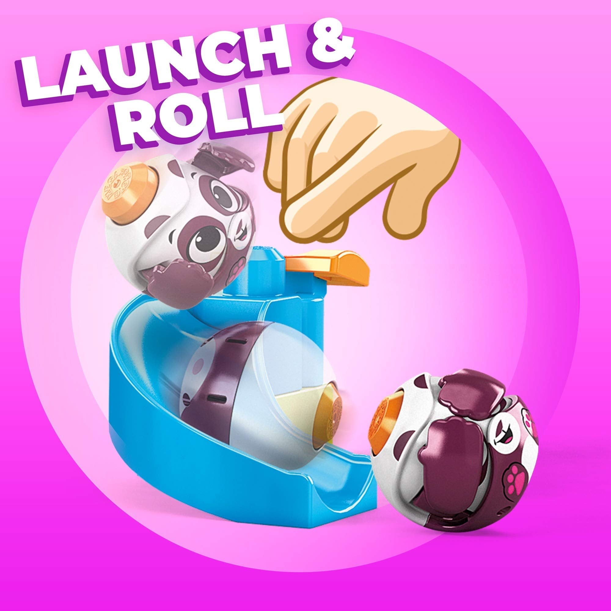 Mega Bloks Peek A Blocks Panda Slide with Big Building Blocks, Building Toys for Toddlers (14 Pieces)