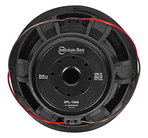 American Bass XFL-1544 15-inch XFL Subwoofer Woofer 1000 Watt RMS & 2000 Watt Max Dual Voice Coil 4 Ohm Voice Coils 200 Oz Magnet