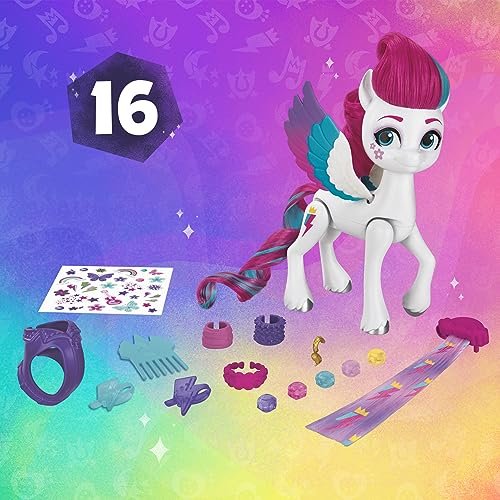 My Little Pony Toys Zipp Storm Style of The Day, 5-Inch Hair Styling Dolls with Fashions, Toys for 5 Year Old Girls and Boys