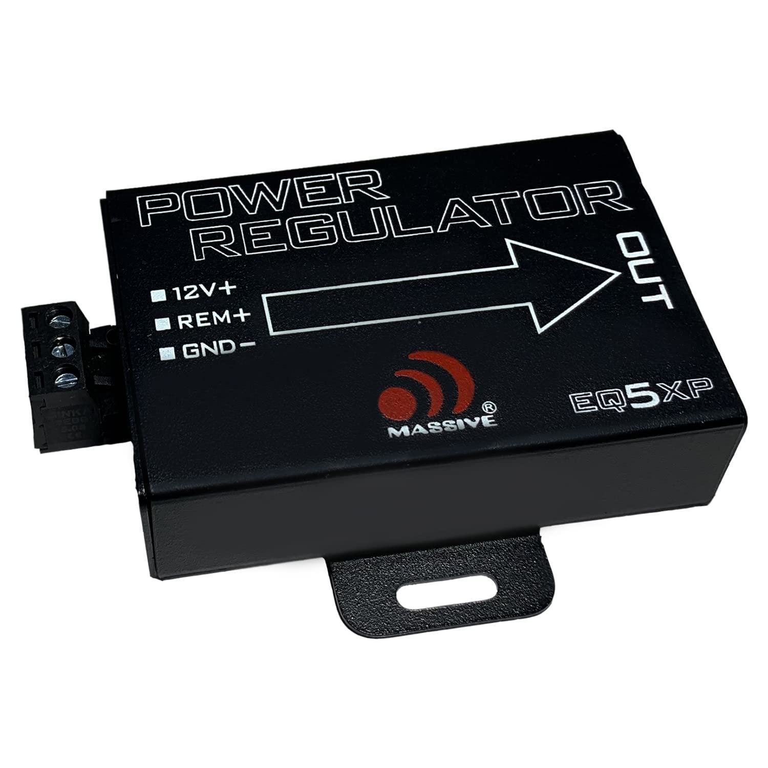 Massive Audio EQ5XP - 5 Band Car Audio Parametric Equalizer and Crossover with Active Front Stage, 6 Channel Output for Quick subwoofer Control and a bandpass Crossover for Your Rear Channels