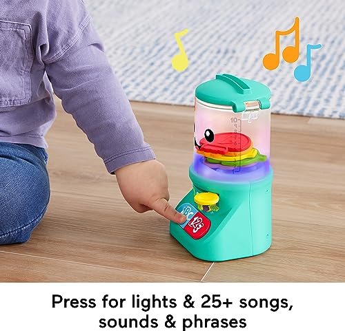 Fisher-Price Laugh & Learn Baby & Toddler Toy Counting & Colors Smoothie Maker Pretend Blender with Music & Lights for Ages 9+ Months