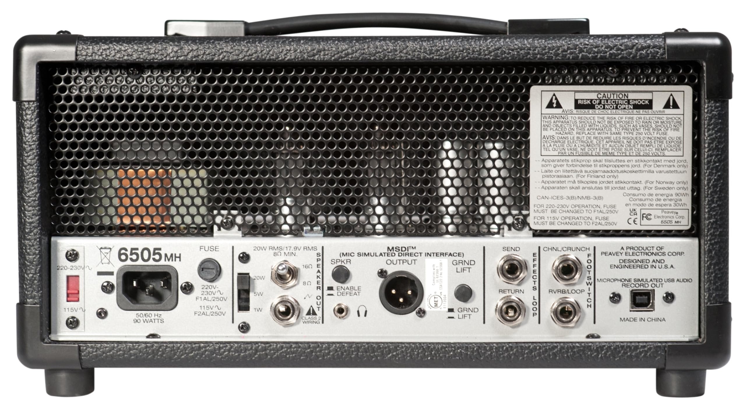 Peavey 6505 MH: Mini-Compact Tube-Driven Tone, Guitar Amp with Legendary Tone, Modern Tech and Portability